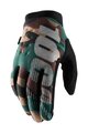 100% SPEEDLAB Cycling long-finger gloves - BRISKER - green/brown/black