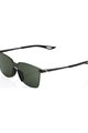 100% SPEEDLAB Cycling sunglasses - LEGERE SQUARE - black/grey/green