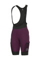 ALÉ Cycling bib shorts - STONES CARGO - purple