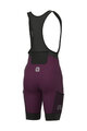 ALÉ Cycling bib shorts - STONES CARGO - purple