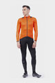 ALÉ Cycling winter long sleeve jersey - THERMAL R-EV1 - orange