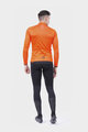 ALÉ Cycling winter long sleeve jersey - THERMAL R-EV1 - orange