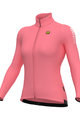 ALÉ Cycling winter long sleeve jersey - WARM RACE R-EV1 - pink