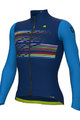 ALÉ Cycling winter long sleeve jersey - LOGO PR-S - blue