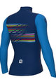 ALÉ Cycling winter long sleeve jersey - LOGO PR-S - blue