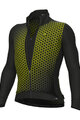 ALÉ Cycling windproof jacket - MAGNETE PR-S - black/yellow