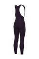 ALÉ Cycling long bib trousers - ROAD PR-R - purple