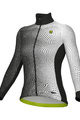 ALÉ Cycling winter long sleeve jersey - CIRCUS PR-S - black/white