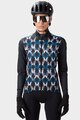 ALÉ Cycling windproof jacket - CROSSING PR-R - black/multicolour