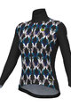 ALÉ Cycling windproof jacket - CROSSING PR-R - black/multicolour