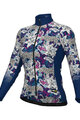 ALÉ Cycling winter long sleeve jersey - HIBISCUS PR-R - blue/white