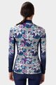 ALÉ Cycling winter long sleeve jersey - HIBISCUS PR-R - blue/white