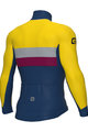 ALÉ Cycling winter long sleeve jersey - CHAOS OFF ROAD - GRAVEL - blue/yellow