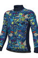 ALÉ Cycling winter long sleeve jersey - OVER PRAGMA - blue/multicolour