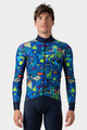 ALÉ Cycling winter long sleeve jersey - OVER PRAGMA - blue/multicolour