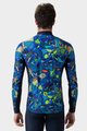 ALÉ Cycling winter long sleeve jersey - OVER PRAGMA - blue/multicolour