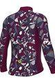 ALÉ Cycling winter long sleeve jersey - OVER PRAGMA - bordeaux/multicolour