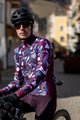 ALÉ Cycling winter long sleeve jersey - OVER PRAGMA - bordeaux/multicolour