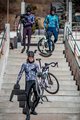 ALÉ Cycling winter long sleeve jersey - OVER PRAGMA - bordeaux/multicolour