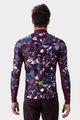 ALÉ Cycling winter long sleeve jersey - OVER PRAGMA - bordeaux/multicolour