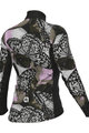 ALÉ Cycling winter long sleeve jersey - FALENA PR-E - black/white/pink/brown