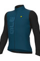 ALÉ Cycling winter long sleeve jersey - QUICK R-EV1 - black/blue