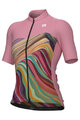 ALÉ Cycling short sleeve jersey - PR-E RAINBOW - pink