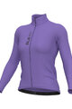 ALÉ Cycling summer long sleeve jersey - PRAGMA COLOR BLOCK - purple