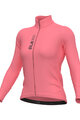 ALÉ Cycling summer long sleeve jersey - PRAGMA COLOR BLOCK - pink