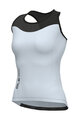 ALÉ Cycling sleeveless jersey - COLOR BLOCK PRAGMA - light blue/black