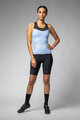 ALÉ Cycling sleeveless jersey - COLOR BLOCK PRAGMA - light blue/black