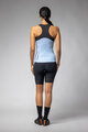 ALÉ Cycling sleeveless jersey - COLOR BLOCK PRAGMA - light blue/black