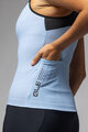 ALÉ Cycling sleeveless jersey - COLOR BLOCK PRAGMA - light blue/black