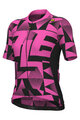 ALÉ Cycling short sleeve jersey - PR-E MULTIVERSO - pink/black