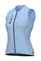 ALÉ Cycling sleeveless jersey - PRAGMA COLOR BLOCK - light blue