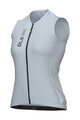 ALÉ Cycling sleeveless jersey - COLOR BLOCK PRAGMA - light blue