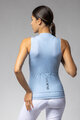 ALÉ Cycling sleeveless jersey - COLOR BLOCK PRAGMA - light blue