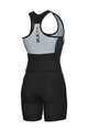 ALÉ Cycling skinsuit - COLOR BLOCK PRAGMA - light blue/black