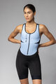 ALÉ Cycling skinsuit - COLOR BLOCK PRAGMA - light blue/black