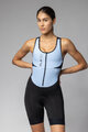 ALÉ Cycling skinsuit - COLOR BLOCK PRAGMA - light blue/black