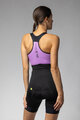 ALÉ Cycling skinsuit - COLOR BLOCK PRAGMA - purple/black