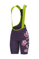 ALÉ Cycling bib shorts - PR-E SAUVAGE - purple/multicolour