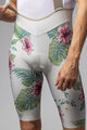 ALÉ Cycling bib shorts - SAUVAGE PR-E - beige/multicolour