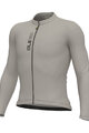 ALÉ Cycling summer long sleeve jersey - PRAGMA COLOR BLOCK - grey