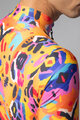 ALÉ Cycling winter long sleeve jersey - TRIBAL - orange