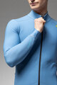 ALÉ Cycling winter long sleeve jersey - KLIMATIK K-IDRO - light blue