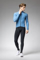 ALÉ Cycling winter long sleeve jersey - KLIMATIK K-IDRO - light blue