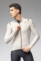 ALÉ Cycling winter long sleeve jersey - WARM RACE - ivory