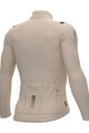ALÉ Cycling winter long sleeve jersey - WARM RACE - ivory