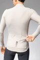 ALÉ Cycling winter long sleeve jersey - WARM RACE - ivory